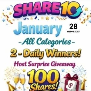 SHARE 10 Wednesday 1-28-26 Daily Share Grup 2-Winners 100 Shares Host Giveaway